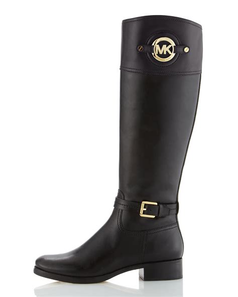 michael michael kors leather riding boots|Michael Kors isabella ankle boot.